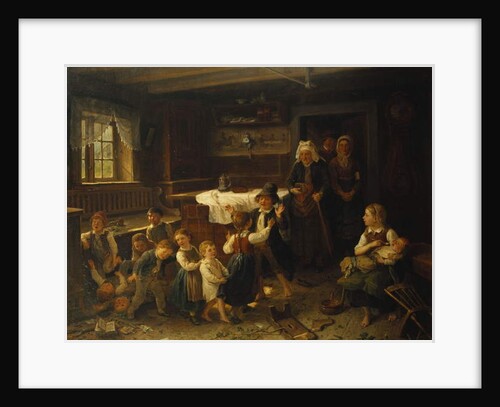 Children Playing in an Interior, 1873 by Bengt Nordenberg