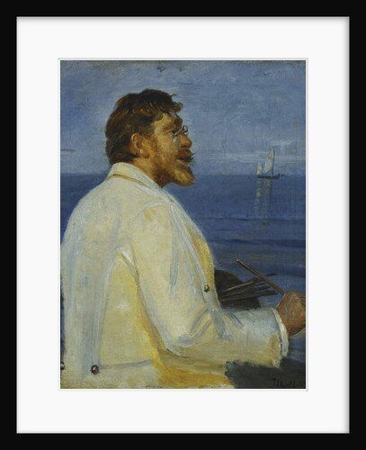 Portrait of the Artist Peder Severin Kroyer, half-length, 1907 by Michael Peter Ancher