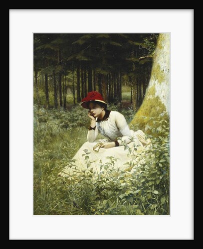 A Pensive Moment, 1888 by Niels Frederik Schiottz-Jensen