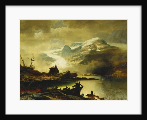 The Bondhus Glacier in Sunnhordland, 1878 by Erik Bodom