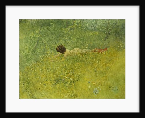 On the Grass; I Grongraset, 1902 by Carl Larsson