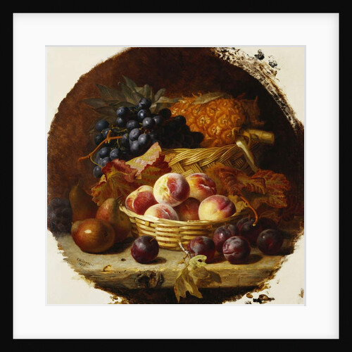 Peaches, Plums, Pears and Pineapple, 1896 by Eloise Harriet Stannard