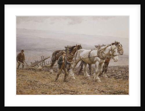 The Ploughman Wilmington Polegate, Near Eastbourne by Joseph Harold Swanwick