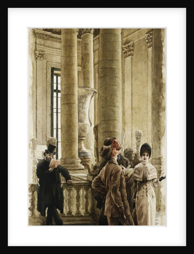 The Louvre; Au Louvre, c.1879-80 by James Jacques Joseph Tissot
