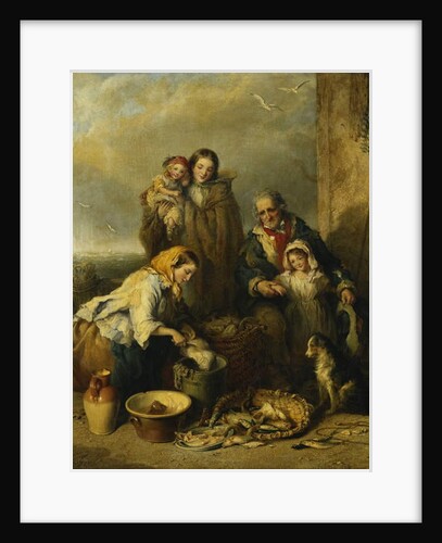 The Fisherman's Family, 1861 by Henry Perlee Parker