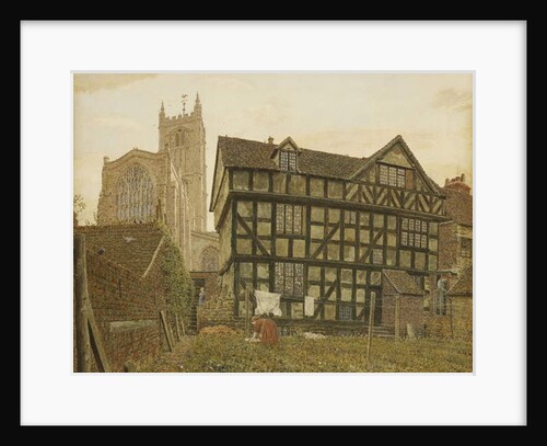 Church and Ancient Uninhabited House at Ludlow, 1871-72 by George Price Boyce