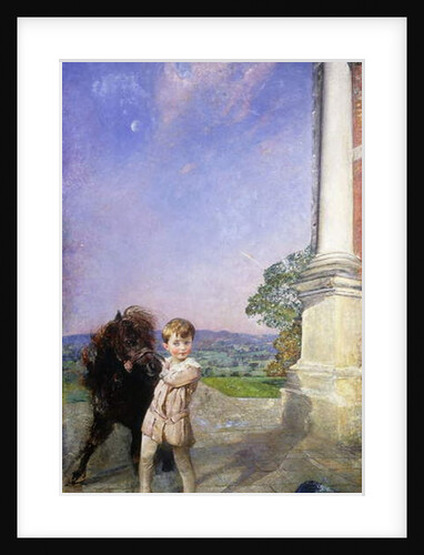 A Little Boy with a Shetland Pony, 1917 by Annie Louisa Swynnerton