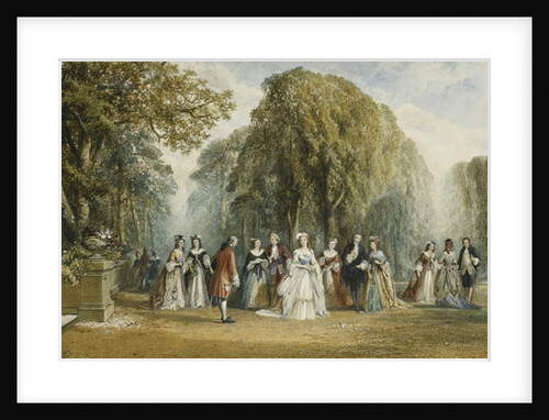 The Introduction: Elegant Figures in a Garden, 1870 by John Edmund Buckley