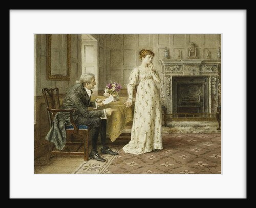 Some Paternal Advice by George Goodwin Kilburne