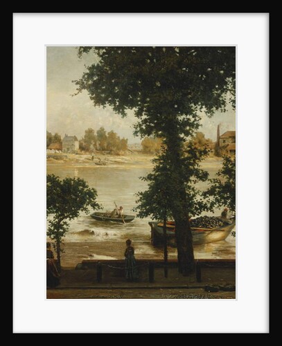 A Summer Evening at Cheyne Walk, 1870-71 by Cecil Gordon Lawson