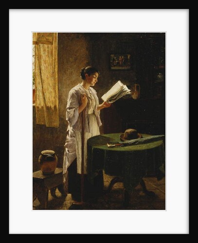 The Morning Paper, 1869 by Haynes King