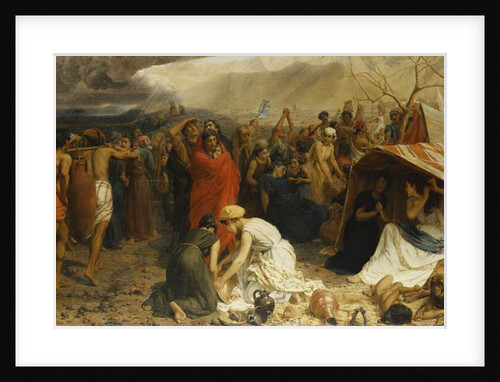 Refugees from Pompeii, AD 79, 1873 by Francis William Topham