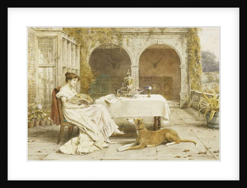 Faithful Friend at Tea Time by George Goodwin Kilburne