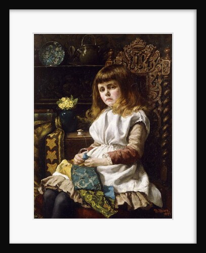 Tired Fingers, 1881 by Madena Moore