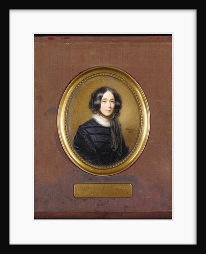 Miniature of the Comtesse de Sainte-Aldegonde, 1853 by Francois Meuret