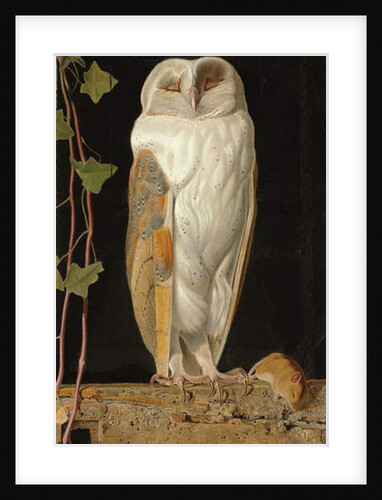 The White Owl: 'Alone and warming his five wits, the white owl in the belfry sits', 1856 by William J. Webbe