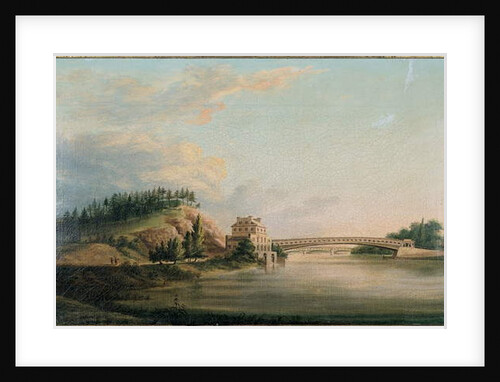 View of a bridge over the Schuylkill River, c.1815 by William Strickland