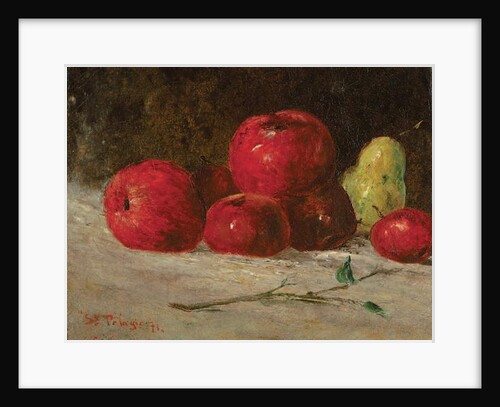 Still life, apples and pears, 1871 by Gustave Courbet