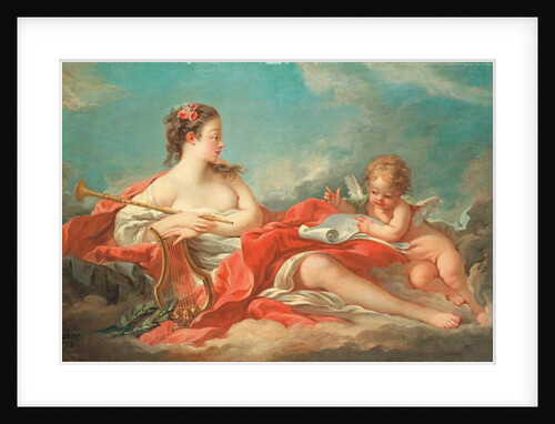 Erato, The Muse of Love Poetry by Francois Boucher