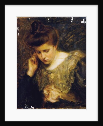 Study of a woman reading by Jacques-Emile Blanche