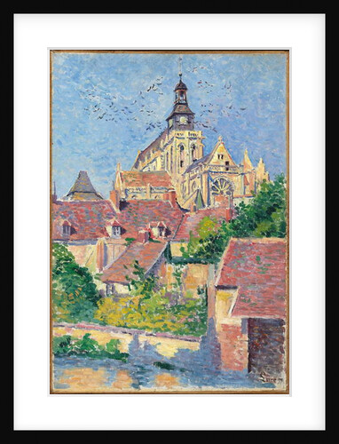 Gisors Cathedral, view from Fosse aux Tanneurs, 1897 by Maximilien Luce