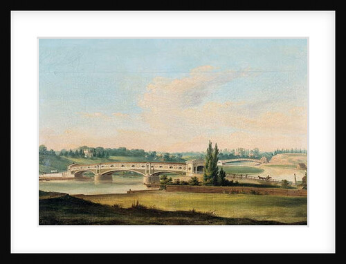 A View of a bridge over the Schuylkill River by William Strickland