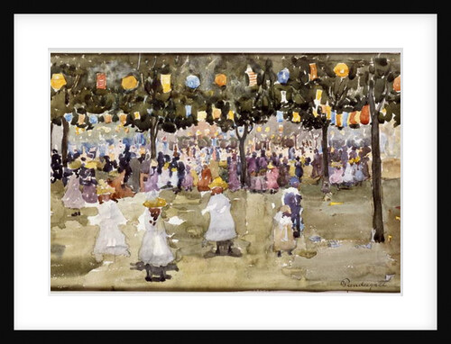 Central Park, New York City, July 4th by Maurice Brazil Prendergast