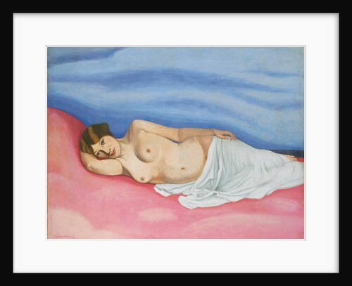 Reclining female nude, 1913 by Felix Edouard Vallotton