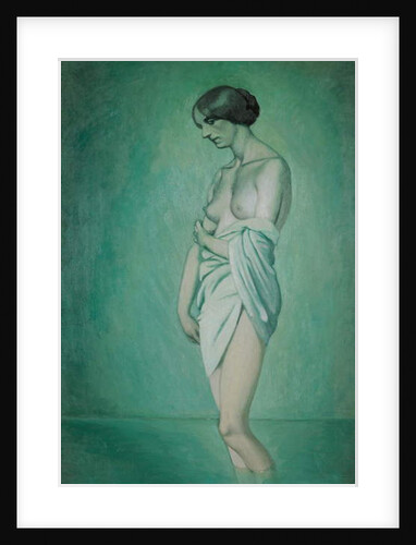 Bather in profile, effect of green and pink, 1918 by Felix Edouard Vallotton