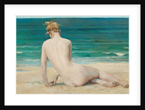 Nude seated on the shore, 1888 by John Reinhard Weguelin