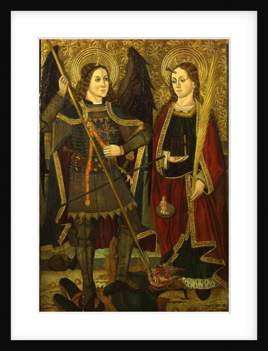 Saints Michael and Engracia by Juan de la Abadia