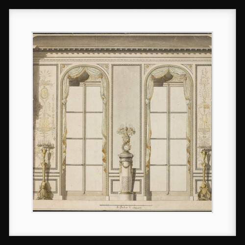 Architectural project for the Grande Galerie of the Hotel de Madame de Mazarin in Paris by Jean-Desmosthene Dugourc