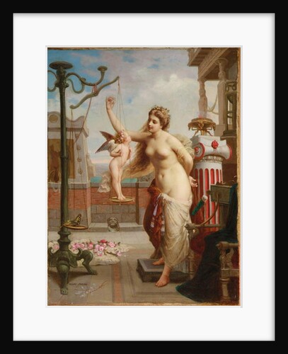 Weighing Cupid by Henri Pierre Picou