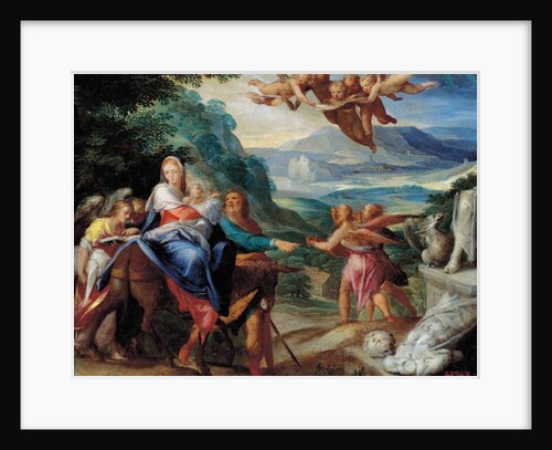 The Flight Into Egypt by Bartholomaeus Spranger