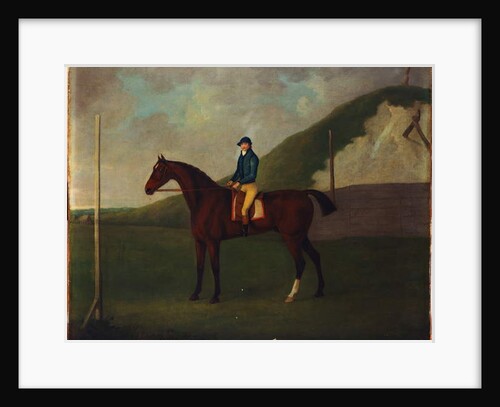 Creeper, A Bay Colt With Jockey Up At The Starting Post At The Running Gap In The Devils Ditch, Newmarket by John Nost Sartorius