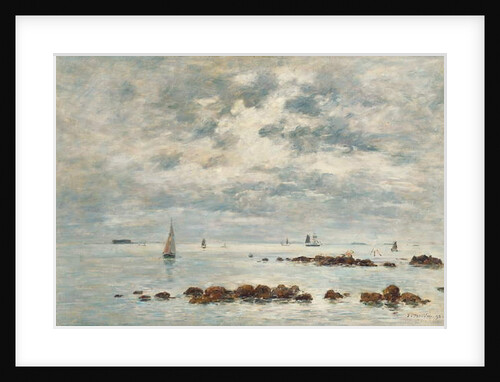 Low Tide, Saint Vaast la Hougue, 1892 by Eugene Louis Boudin