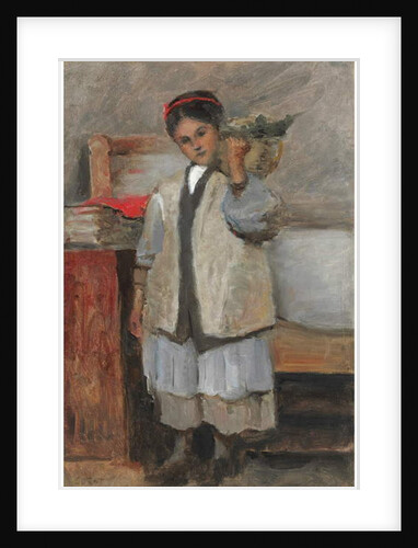 The Young Seraphine Dressed in Corot's Waistcoat, 1871 by Jean Baptiste Camille Corot