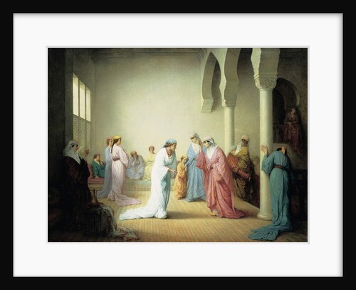 The Arrival into the Harem at Constantinople, 1861 by Henriette Browne