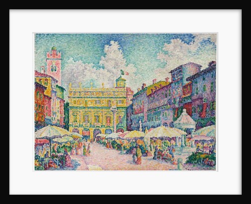 Market of Verona, 1909 by Paul Signac