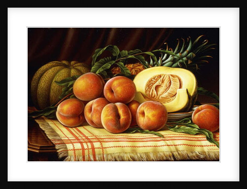 Melons, Peaches and Pineapple by Levi Wells Prentice