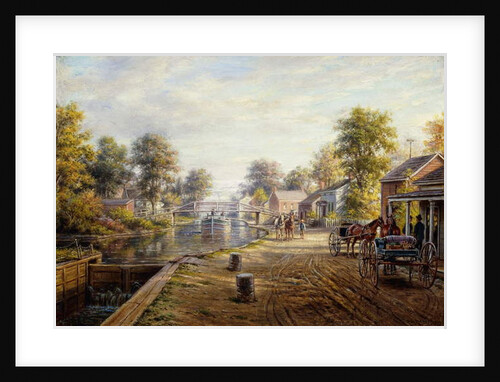 Scene along the Delaware and Hudson Canal, 1907 by Edward Lamson Henry