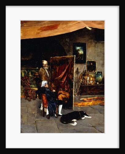 In the Artist's Studio by Charles Frederic Ulrich