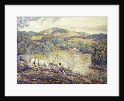 Ploughing by Ernest Lawson