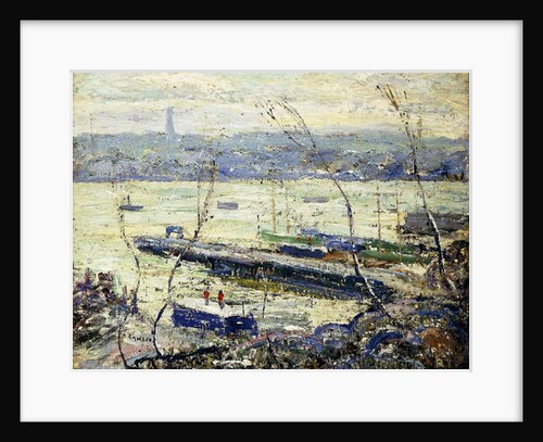 On the Hudson, by Ernest Lawson