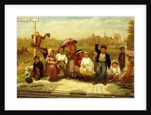 Look Out for the Engine While the Bell Rings, 1863 by John George Brown