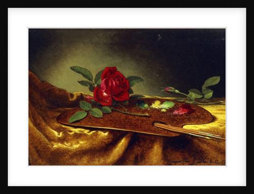 Roses on a Palette, 1880's by Martin Johnson Heade