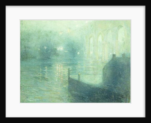 Harlem River at Night by Ernest Lawson