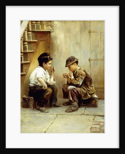 Their First Smoke, 1889 by Karl Witkowski