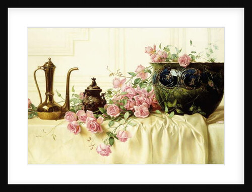 Pink Roses by Paul Alfred de Curzon