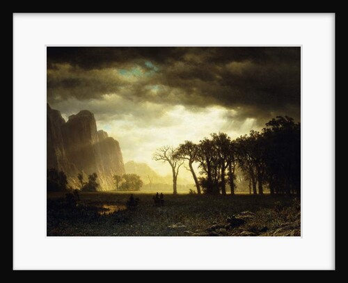 Passing Storm in Yosemite, 1865 by Albert Bierstadt